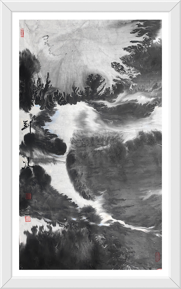 艺术·巨献 | 中国画的意境之美—刘冯元宇宙意象山水画作品展(图11)